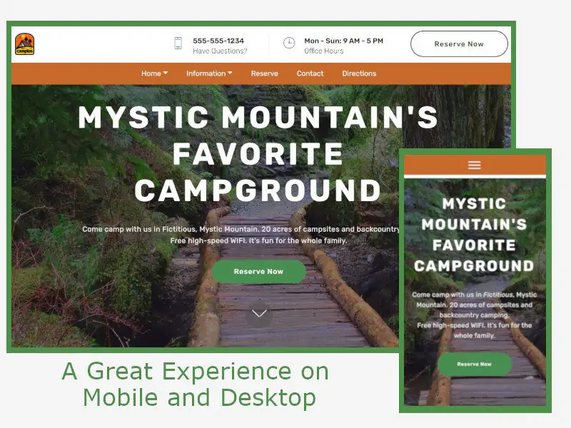 My Campground Site Demo