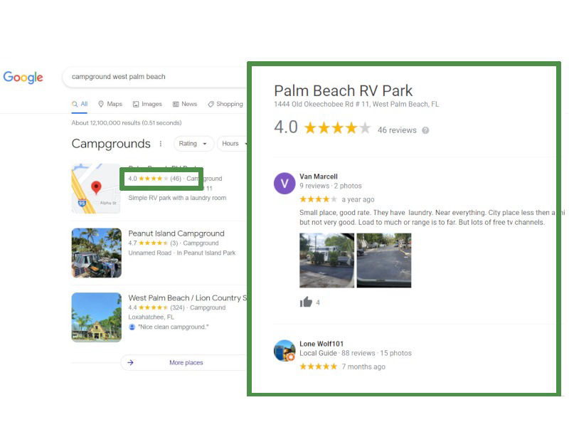 How to get more online reviews for my campground