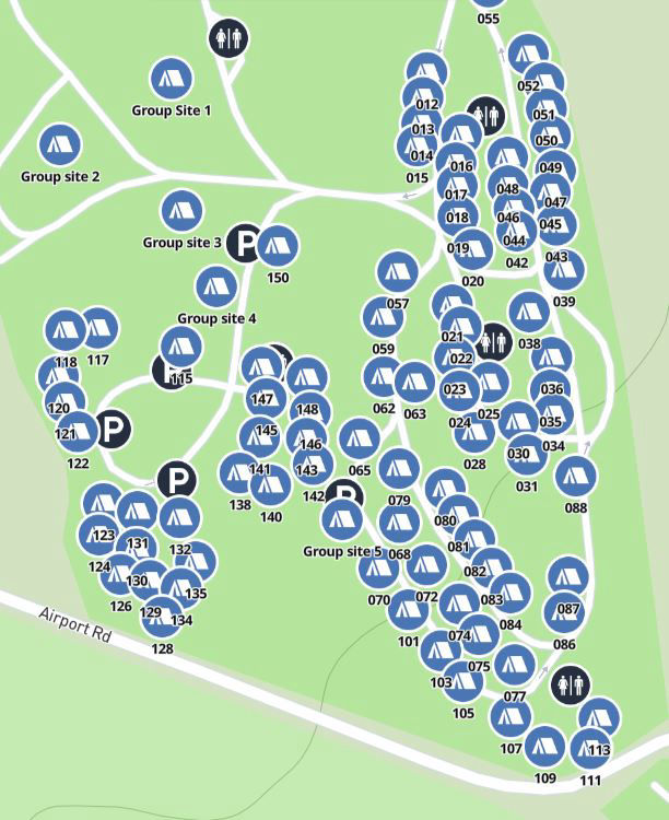 My Campground Website Park Map